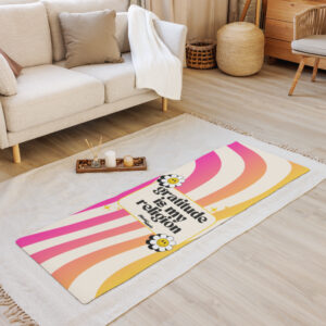 MaddHippie gratitude is my religion yoga mat